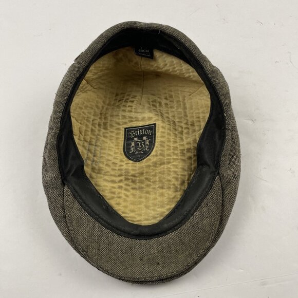 Brixton Hooligan Newsboy Cabbie Hat Cap Men's Large 7 1/2 Twill Wool Blend - Picture 5 of 8